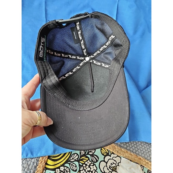 BOTE Stand Up Paddle Board Hat BLACK ON BLACK Adjustable Snapback Baseball Cap - Picture 3 of 5